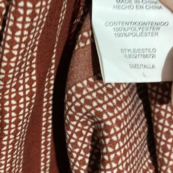 June & Hudson Striped Button Front Midi Skirt - Size L - Picture 6 of 7